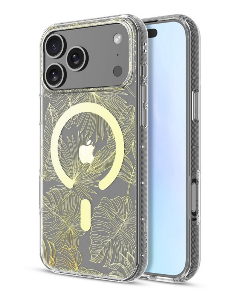 Silicone MagSafe iPhone 17 Pro/Pro Max Case - Gold Tropical